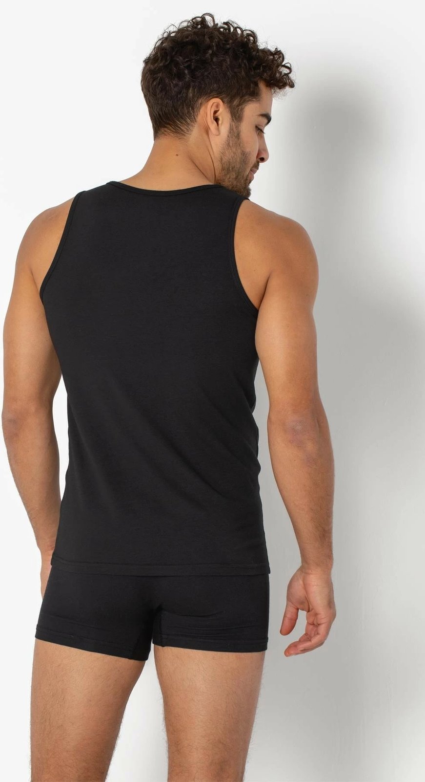 Fanellë e brendshme për meshkuj, e zezë, Jumeon, 001-021004008