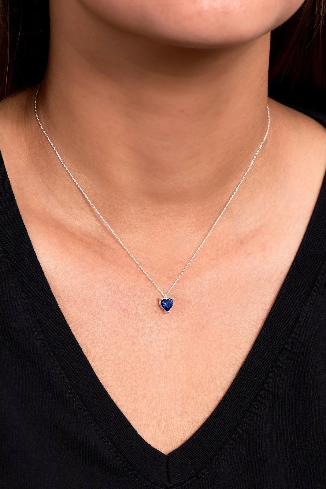 Varëse argjendi me zirkon ngjyrë navy blue, ELKAB92244