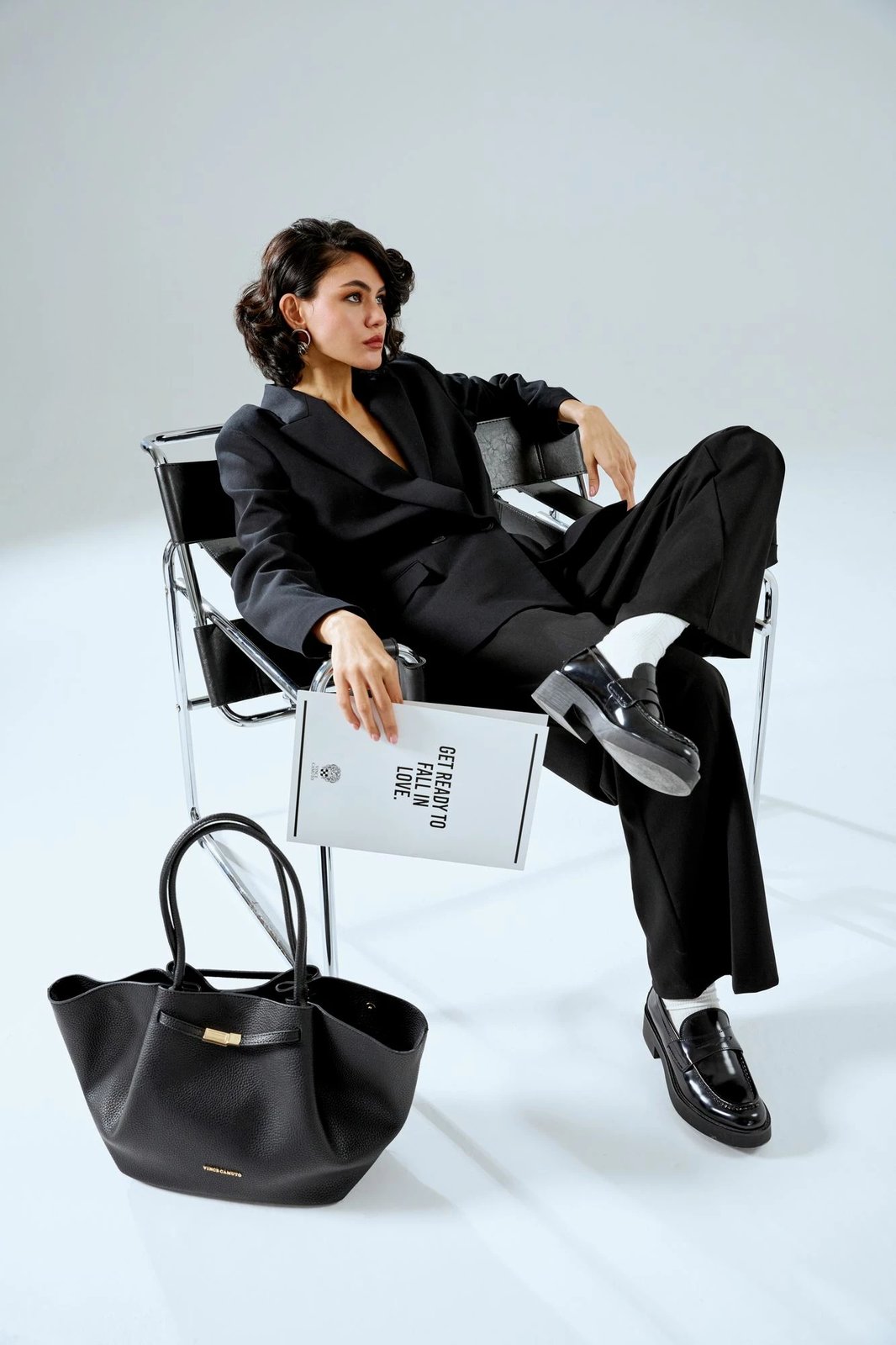 Çantë tote Vince Camuto Prato, e zezë