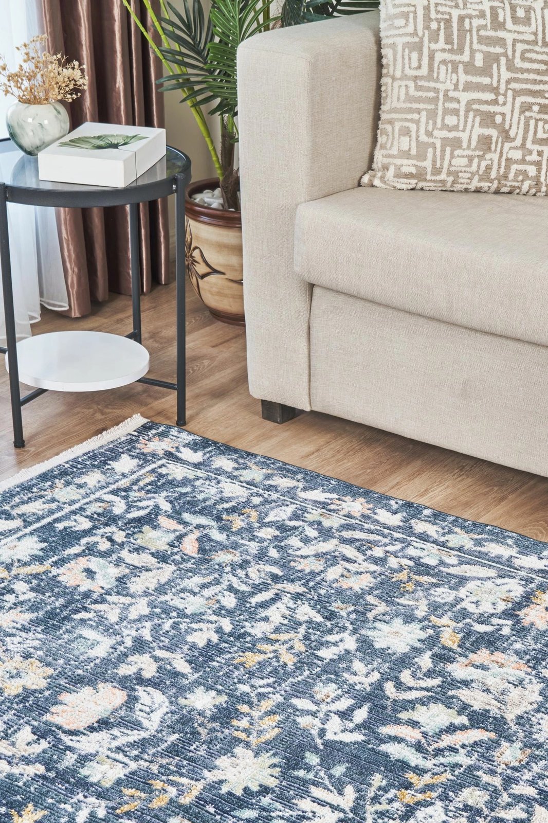 Qilim (120 x 180) Conceptum Hypnose, rustik 2224, ngjyrë kaltër