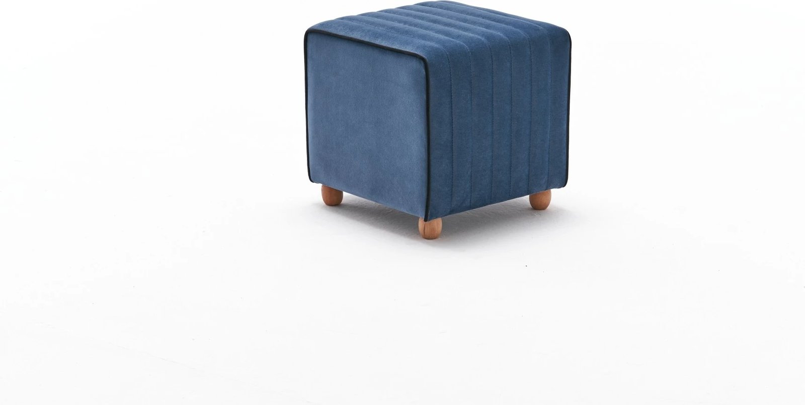 Puf Mona, kadife blu, Atelier del Sofa