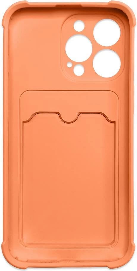 Mbështjellës Hurtel Card Armor për Samsung Galaxy A32 4G, silikon, xhep për kartela, portokalli