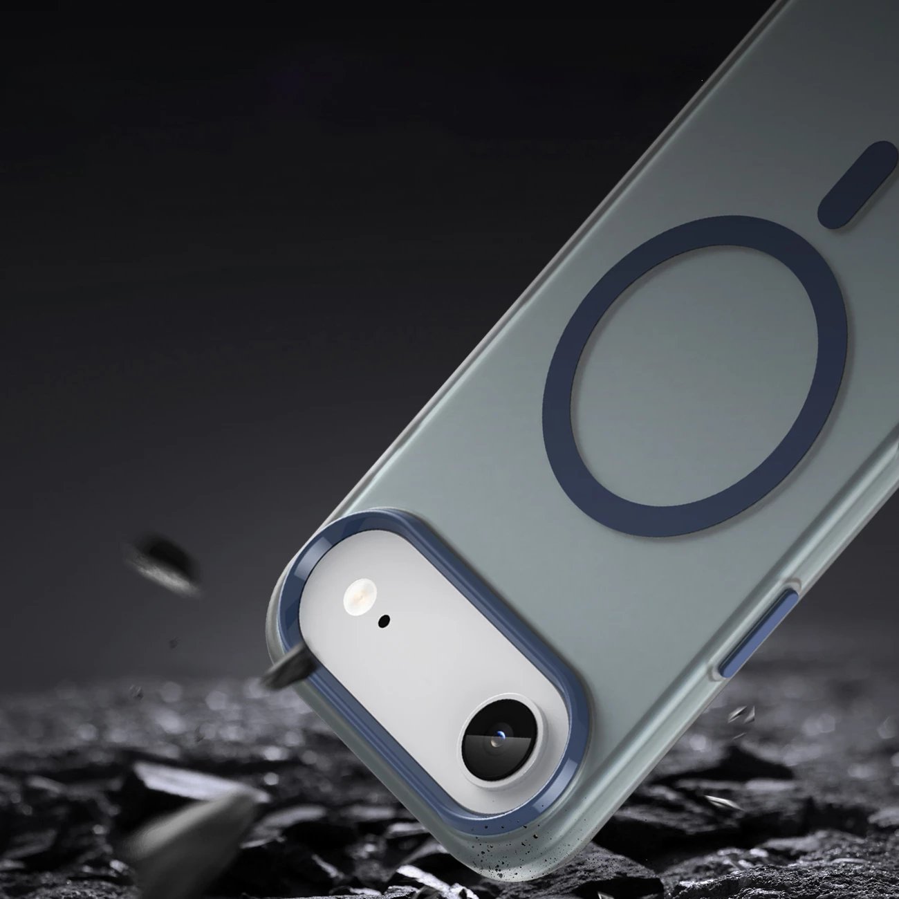 Mbështjellës Hurtel për iPhone 17 Air, MagSafe, TPU/PC, Blu mat