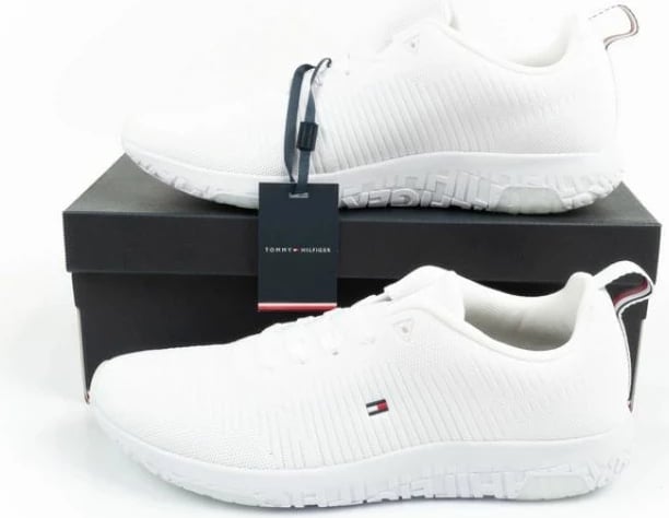 Këpucë për meshkuj Tommy Hilfiger, të bardha