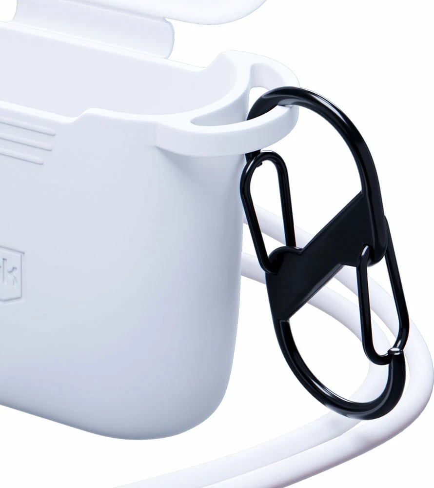 Mbështjellës silikoni për kufje 3mk Protection, për Apple AirPods 2, i bardhë