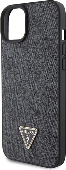 Mbështjellës Guess GUHCP15MP4TDSCPK për iPhone 15 Plus 6.7", Crossbody 4G Metal Logo, i zi