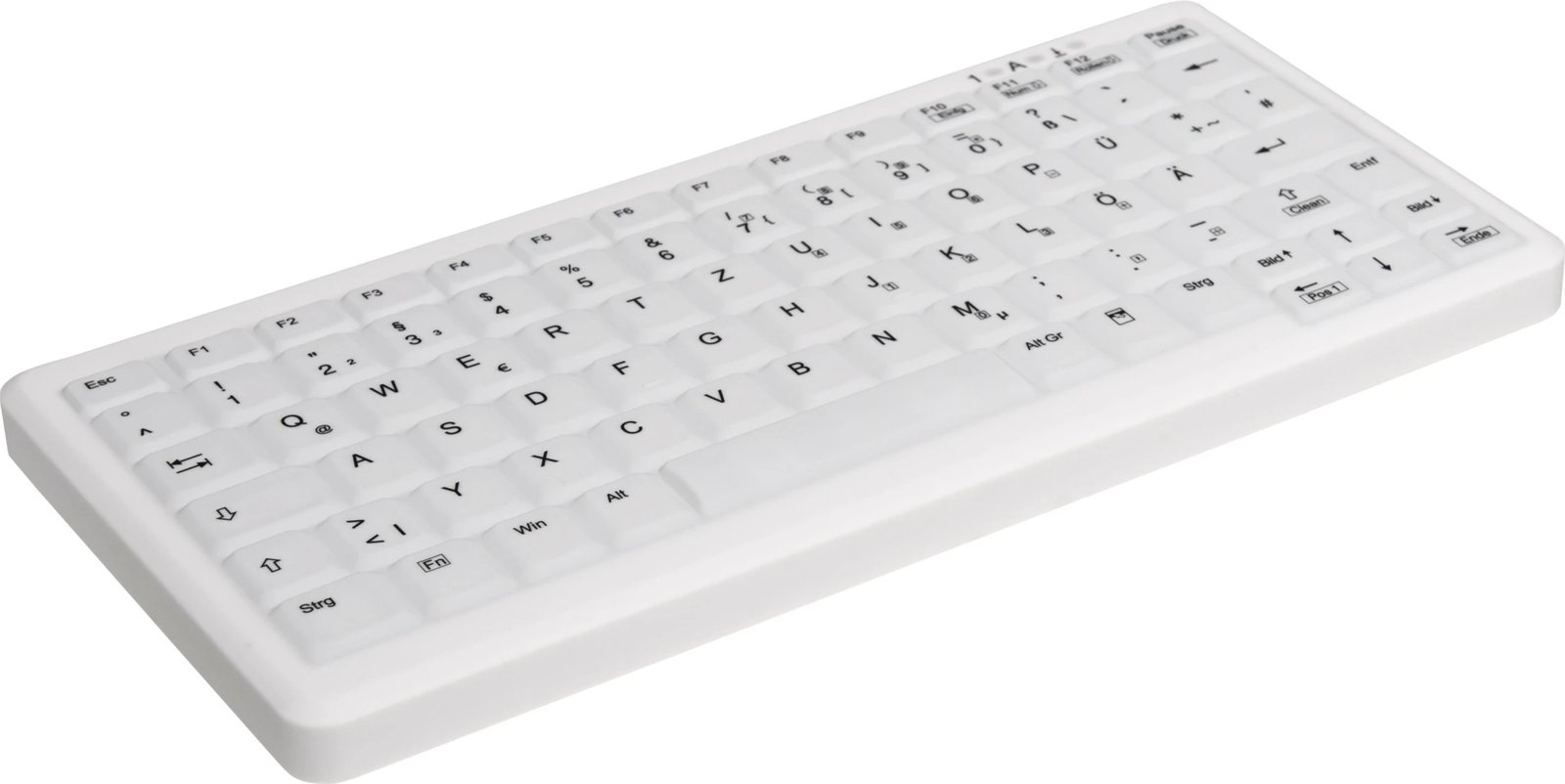 Tastierë Cherry AK-C4110F-U1-W/US, USB, QWERTY, e bardhë