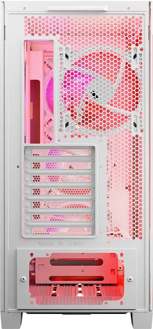 Kasë MODECOM Volcano Expanse S ARGB Midi Tower ATX/µATX/ITX me 4 ventilatorë ARGB, xham i kalitur, e bardhë
