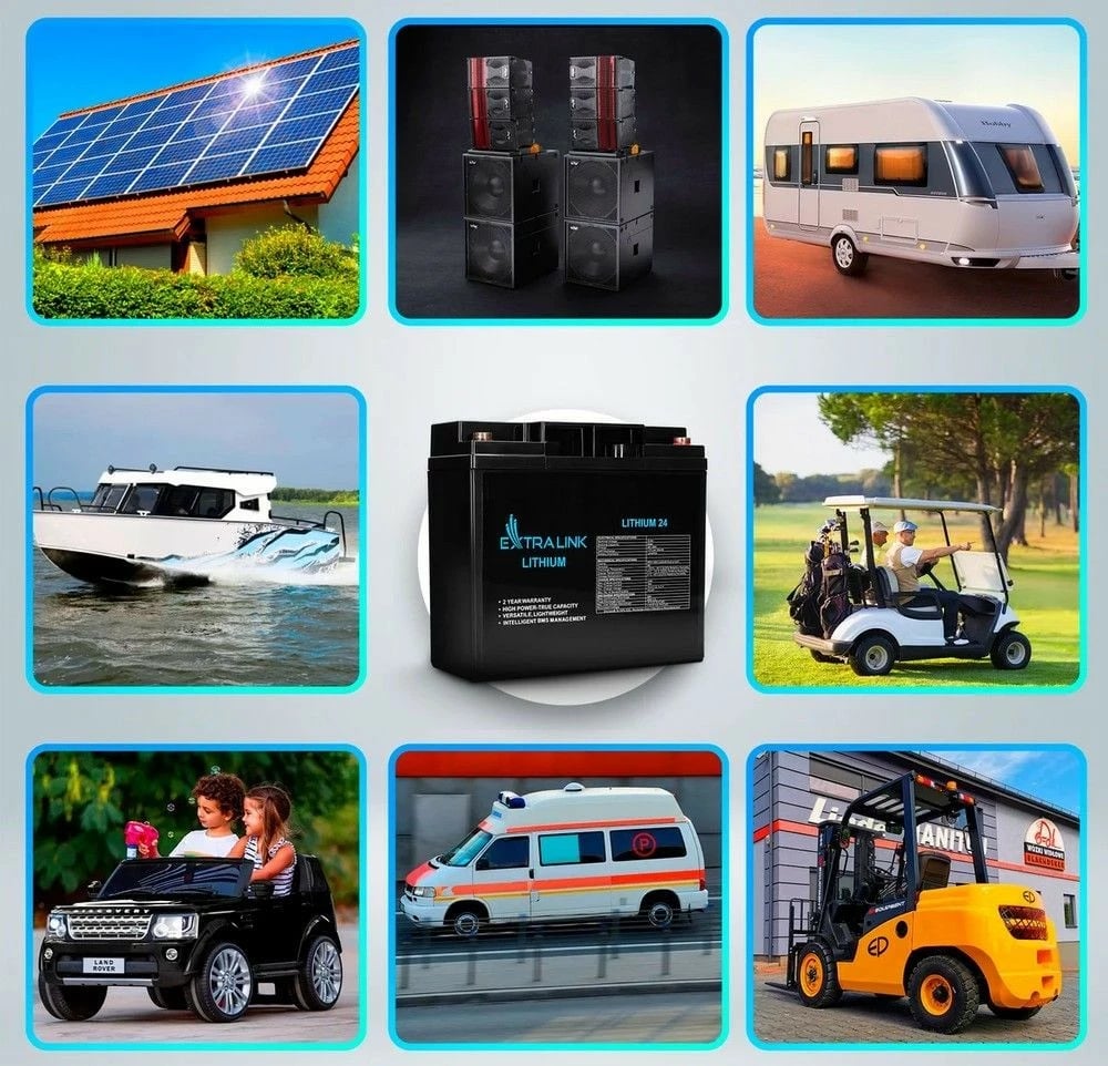 Bateri LiFePO4 Extralink EX.30424, 24Ah, 12.8V, e zezë Bateri LiFePO4 Extralink EX.30424, 24Ah, 12.8V, e zezë