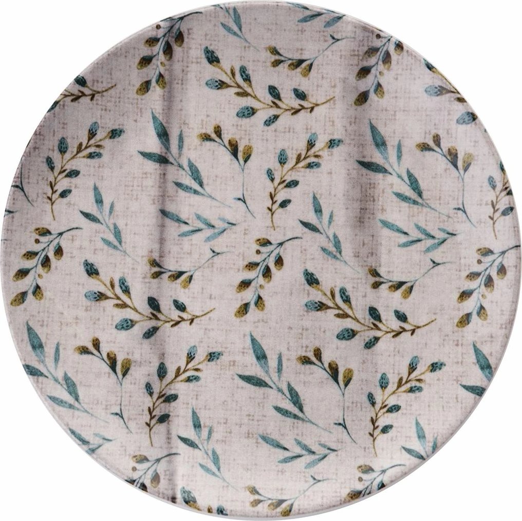 Set pjatash ëmbëlsirash (6 copë), Hermia Concept, gjethe të kaltërta