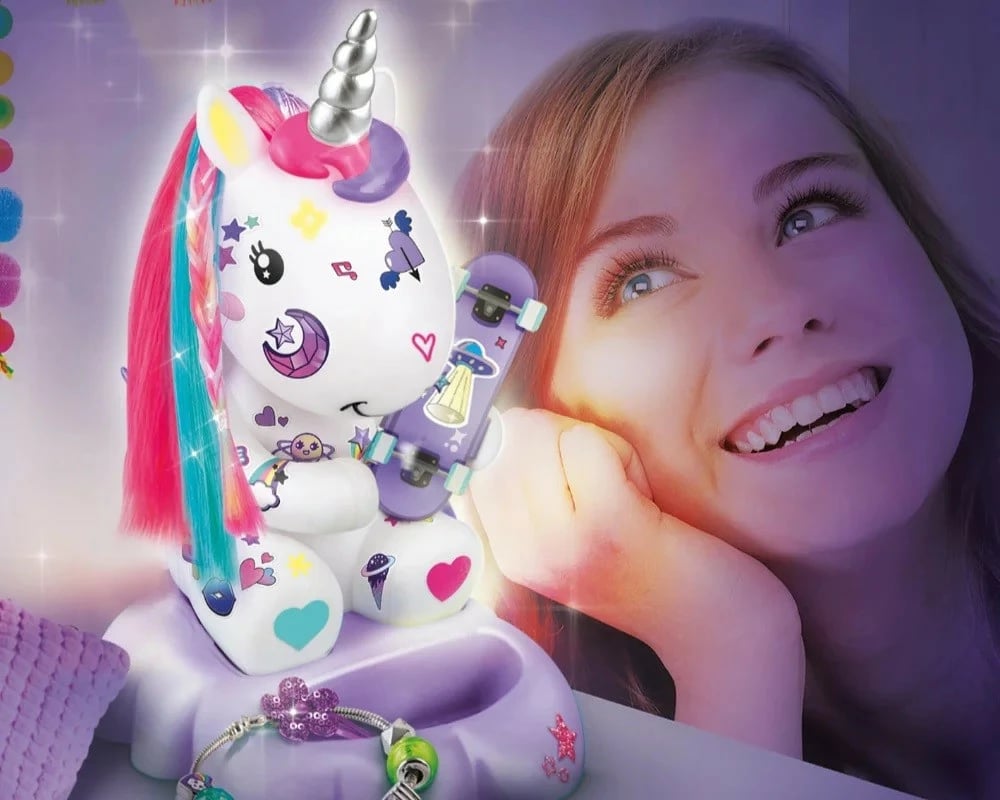 Set DIY dekorativ unikorn Epee Glowing Decorozes, EP60086, shumëngjyrësh