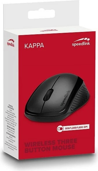 Maus Speedlink KAPPA, Optik, RF Wireless, 1600 DPI, Ngjyrë e zezë