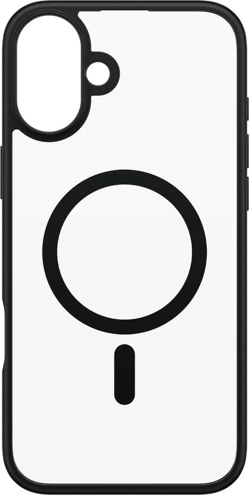 Mbështjellës PanzerGlass HardCase MagSAFE për iPhone 16 Plus, transparent/zi