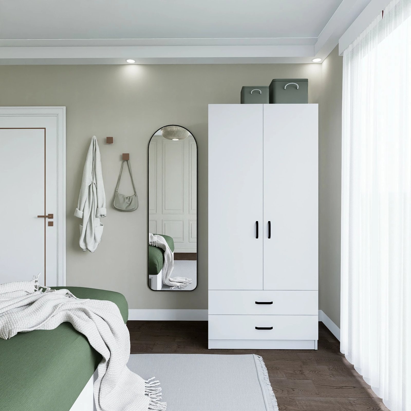 Dollap Hanah Home, Yaman 1600-042, i bardhë mat