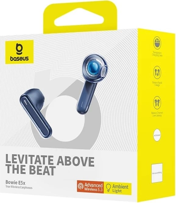 Dëgjuese Baseus Bowie E5X True Wireless Stereo (TWS), të kaltërta
