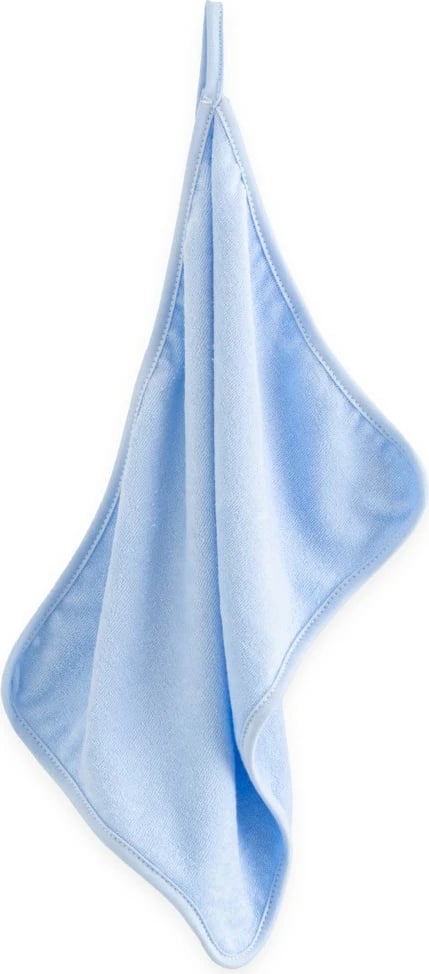 Peshqir për bebe New Baby 40x30 cm 100% pambuk me lak blu