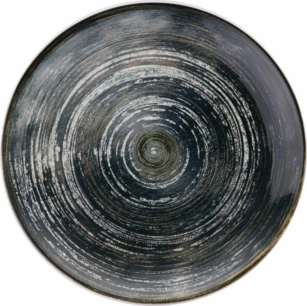 Set pjatash shërbimi (6 copë), Hermia Concept, ngjyrë e zezë, Serv Lines