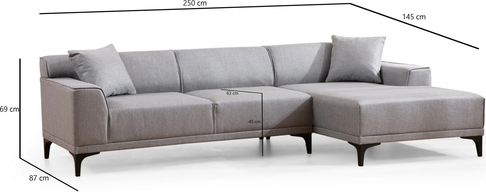 Këndare Petra R, ngjyrë gri e çelët