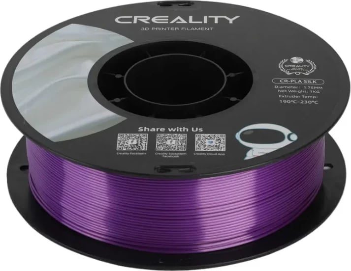 Filament 3D Creality CR-Silk PLA, 1.75 mm, 1 kg, e purpurt