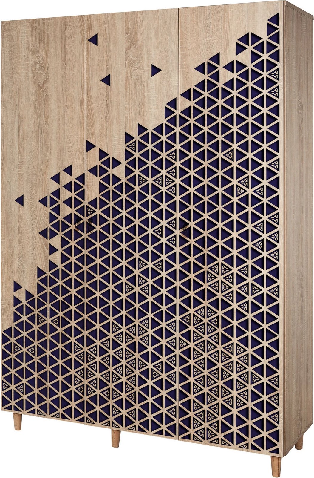 Dollap Hanah Home, Mode-123, ngjyrë lisi Sonoma