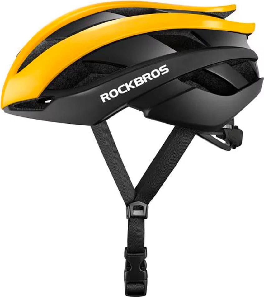 Helmetë biçiklete Rockbros 10110004006, M, e verdhë dhe e zezë
