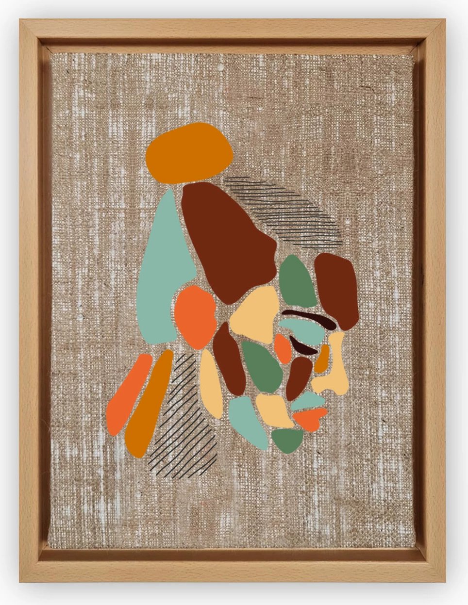 Pikturë dekorative në kanavacë, shumëngjyrëshe, Wallity, LNJ41927857011, 36x46cm