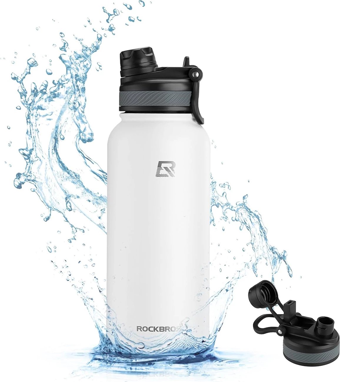 Shishe termo Rockbros 35210029005 për biçikletë, 550 ml, e bardhë