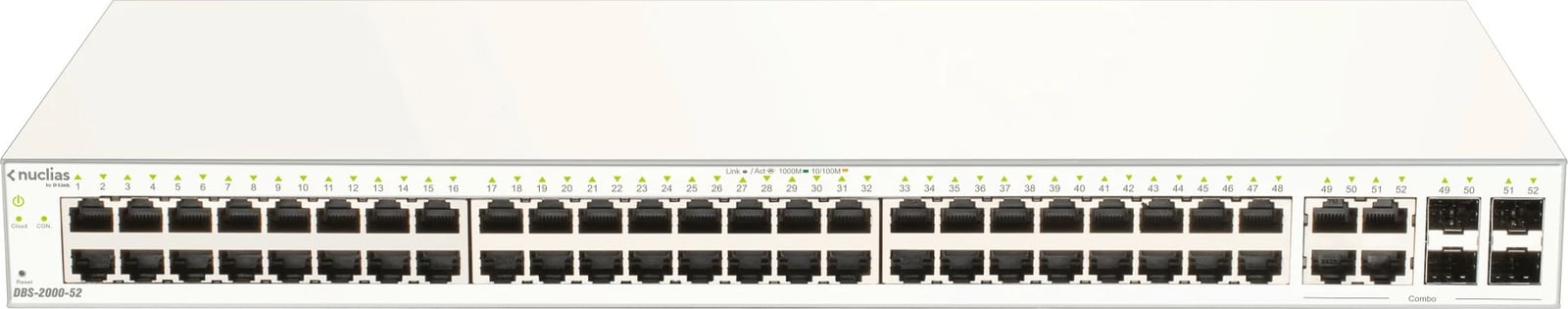 Switch D-Link DBS-2000-52, Managed, 48 porte Gigabit, 4 SFP, rackmount