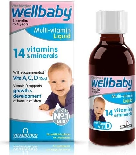 Vitabiotics Wellbaby Sirup – Suplement për Fëmijë: