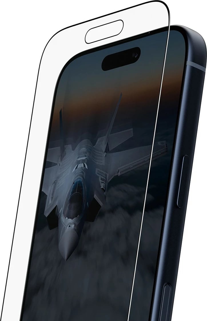 Mbrojtës ekrani PanzerGlass Stealth për iPhone 17 Pro, ultra-wide fit, kornizë e zezë