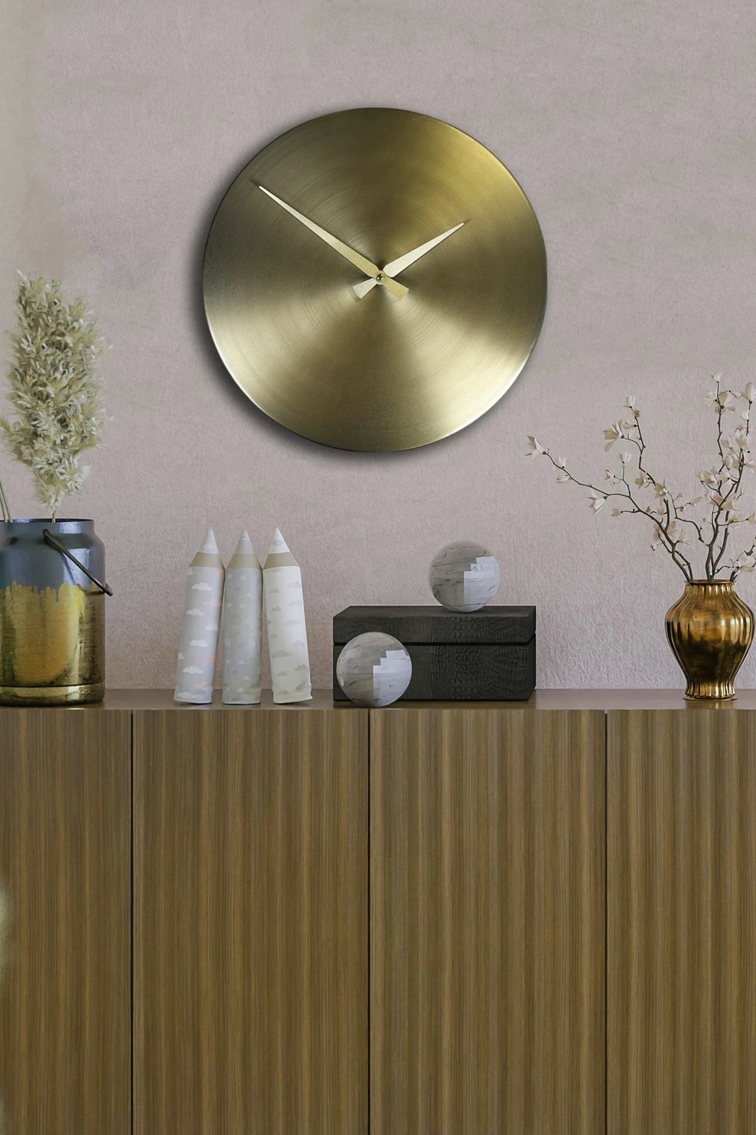 Orë muri dekorative metalike, ngjyrë ari, Wallity, 35Sivmetsaat