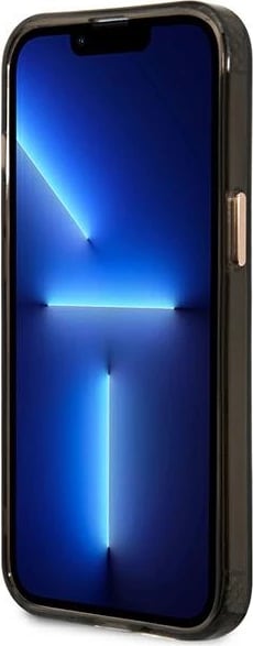 Mbështjellës Guess Gold Outline Translucent MagSafe për iPhone 13 Pro Max, zi