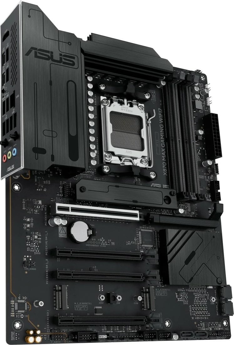 Pllakë amë, Asus, X870 MAX GAMING WIFI7, AMD X870, Socket AM5, 4x DDR5, 3x M.2, 4x SATA, Wi‑Fi 7, ATX
