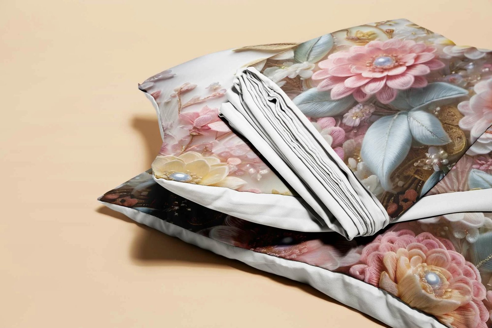 Set mbulesë për jorgan King, shumëngjyrësh, L'essentiel, FLW_DVT25-16