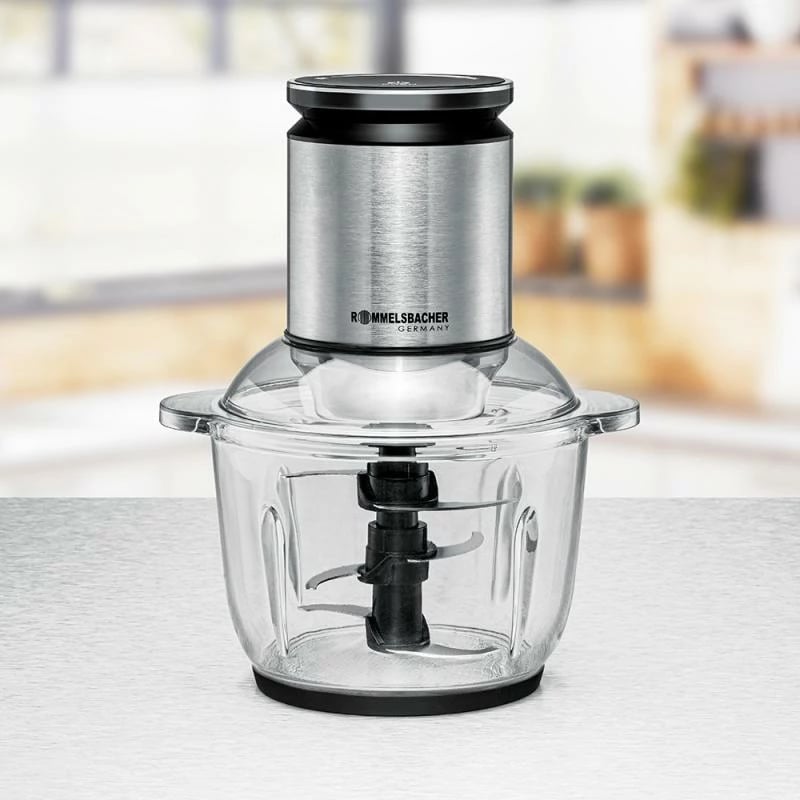 Grirëse ushqimi, Rommelsbacher MZ 600, 2 L 600 W çelik inox, e zezë