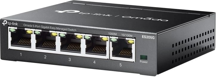 Switch TP-Link Omada ES205G, Managed, 5-Port, Gigabit Ethernet, Zi