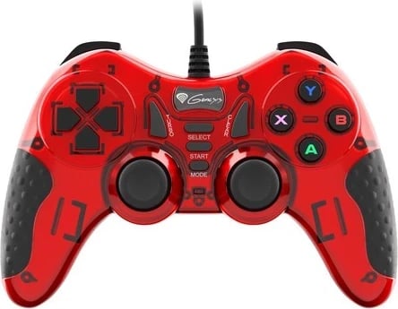 Gamepad Genesis Mangan 200, për PC, i zi me të kuqe