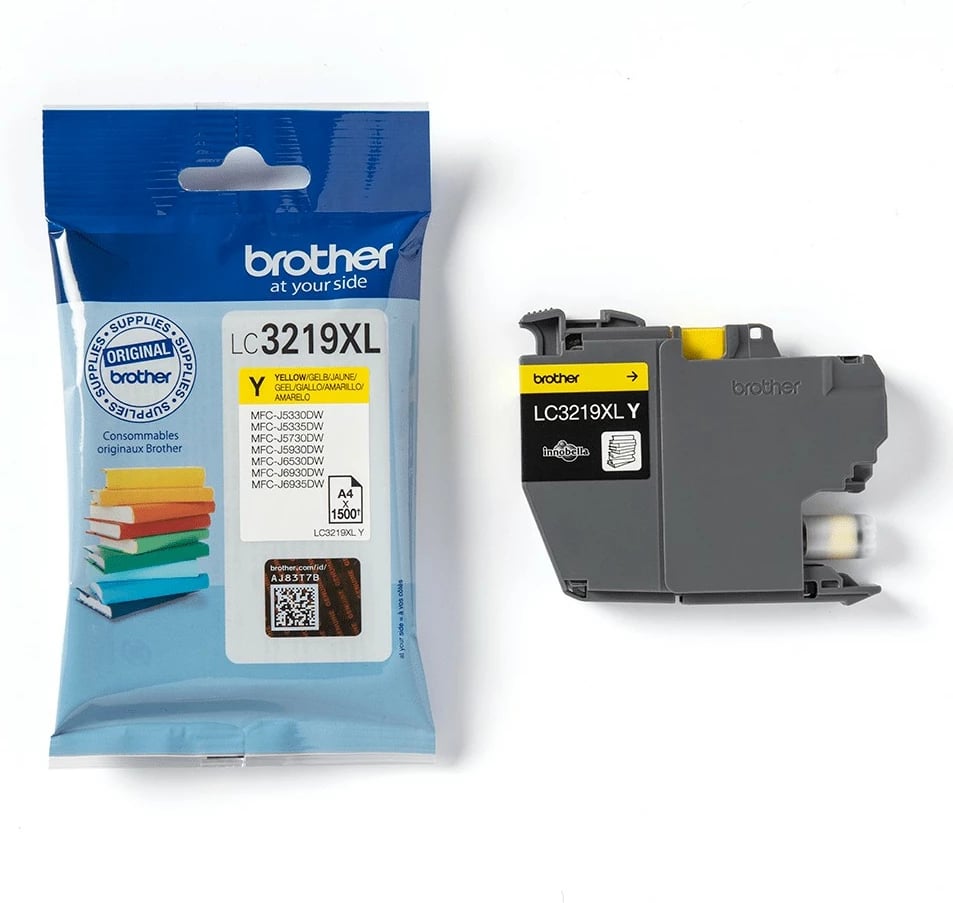 Toner Brother LC3219XLY, 1500 faqe, Ngjyrë Verdhë Toner Brother LC3219XLY, 1500 faqe, Ngjyrë Verdhë