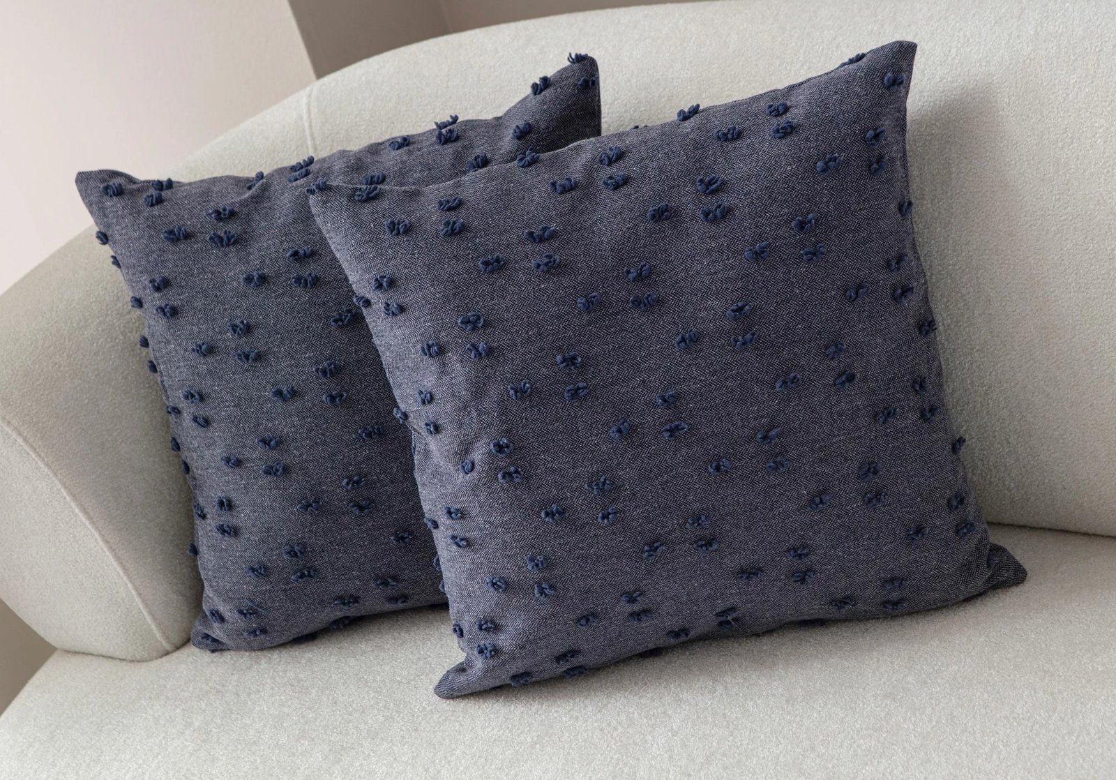 Set mbulesash jastëku (2 copë), Evila Originals, Tuffet, ngjyrë kaltër v7