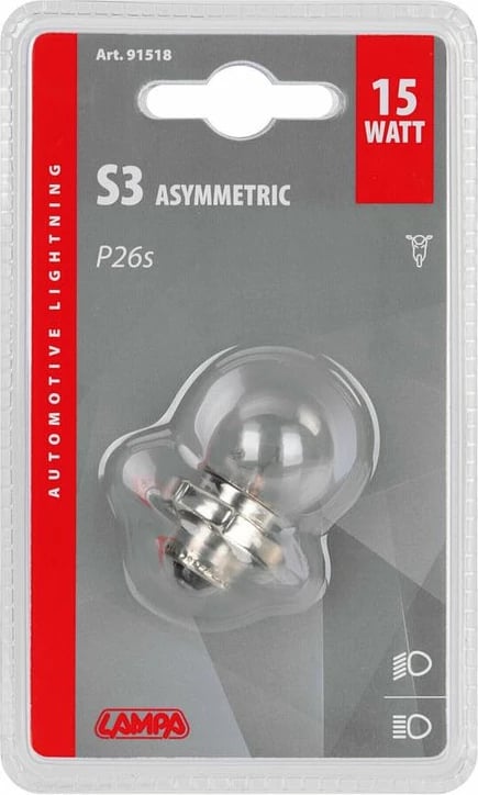 Lampa Motorri 12v 15w P26s Blister