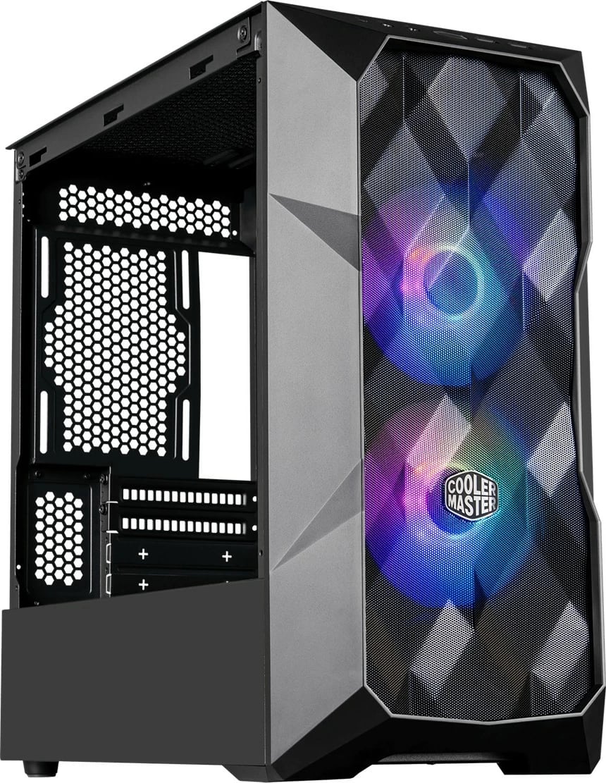 Kasë Cooler Master MasterBox TD300 Mesh, mini tower, e zezë, me dritare anësore dhe RGB