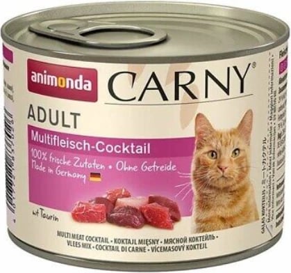 Ushqim i lëngëshëm për mace Carny miks mishi, 200 gr
