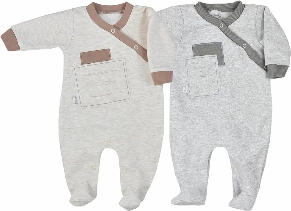 Kombinezon bebe, KOALA, Kamil, madhësia 74 (6-9m), gri