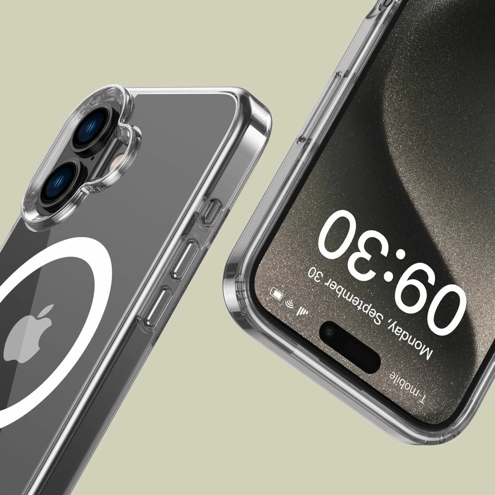 Mbështjellës Tech-Protect Flexair Hybrid MagSafe për iPhone 16 Plus, Transparent
