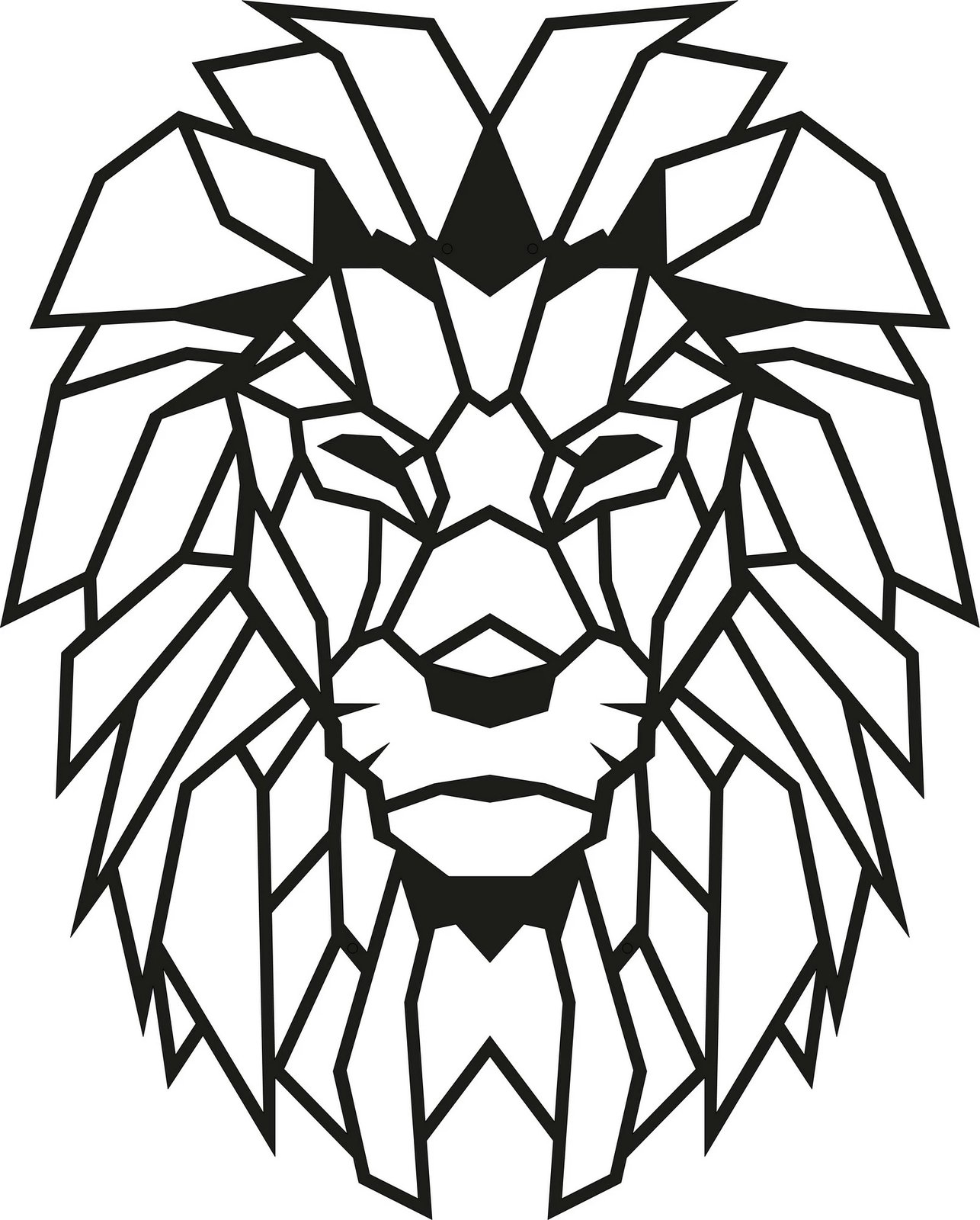 Aksesor dekorativ muri prej metali, luan, Wallity, ngjyrë e zezë