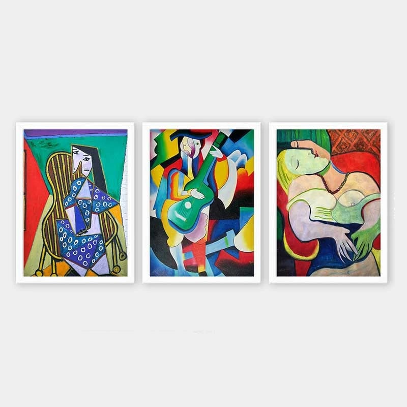 Pikturë dekorative me kornizë (3 copë), Wallity, 3BC_UNPP13_3545