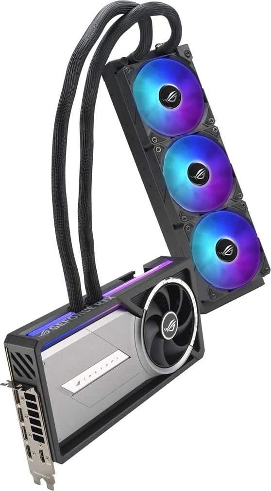 Kartelë grafike ASUS ROG Astral LC-RTX5090-O32G-GAMING, 32 GB GDDR7, Gri