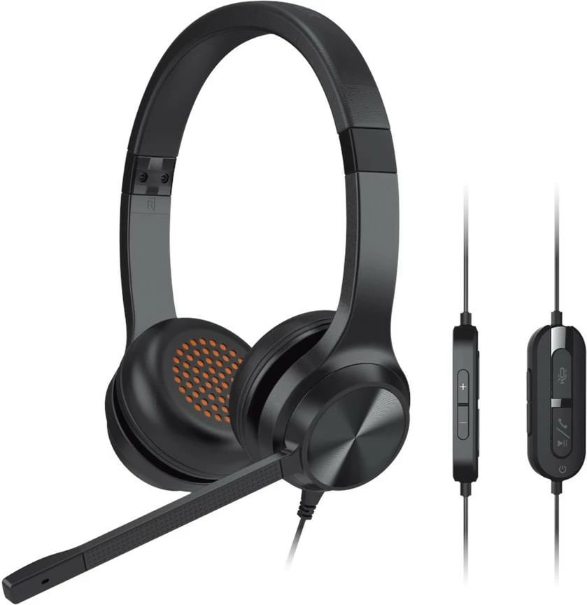 Kufje me mikrofon Creative Labs Creative Chat USB, On-ear, me telekomandë, USB-C, e zezë