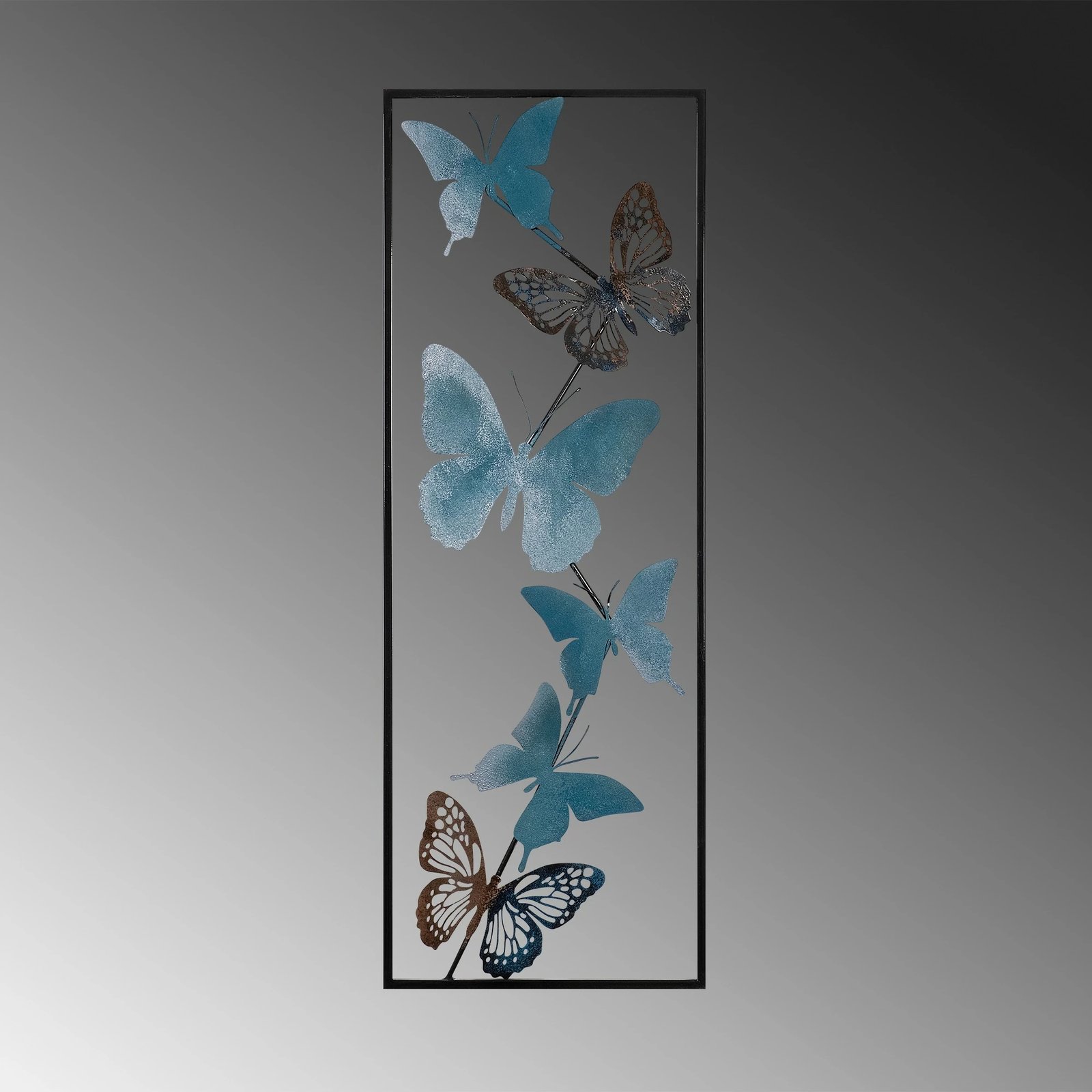 Aksesor dekorativ metalik për mur Wallity, Tavus