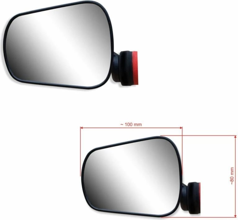 Pasqyrë timoni për biçikletë Yakimasport, e zezë